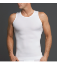 Maillot de corps compression blanc Equmen gaine homme